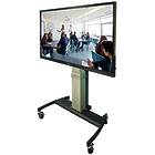Tableau+ Height and Tilt adjustable trolley for monitors