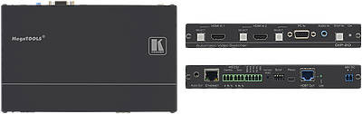 Twisted pair extenders with multiple input formats such as HDMI, DisplayPort, VGA etc.Components