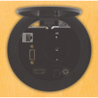 Kramer Embed terminals, connectors and controls into your desktop. Enclosures are modular, meaning you choose the enclosure then pick the terminals to fit.