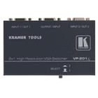 Kramer Switch from 2 to 32 inputs to a single output for computer graphics (VGA, XGA etc.) and component (YUV, YPbPr) video.