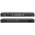 Kramer Seamless Switchers/Scalers convert all inputs to common format and allow virtually instantanious switching between inputs.