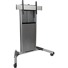 Chief XPA1US X-Large Fusion Manual Height Adjustable Mobile AV Cart finished in silver (55-100