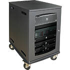 Unicol AVR7 Avecta  Extra Deep AV Cabinet Trolley (580w x 890h x 765d with in-built rack mounting; 642mm Rack Depth)