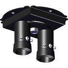 Twin Column 360° Swivel Ceiling Plate with 110mm Centres, Max 200kg