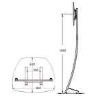 Unicol PA2 Parabella High Level Monitor/TV stand product image