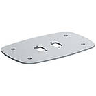 Vogels PFF7060S Connect-it Bolt down plate for single column, finished in silver