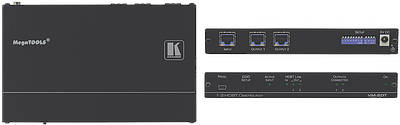 HDBaseT splitters/distribution amplifiers allow HDBaseT signals to be split amongst several displays. They feature one or more source inputs and multiple HDBaseT outputs.Components