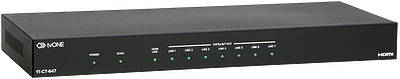 HDBaseT splitters/distribution amplifiers allow HDBaseT signals to be split amongst several displays. They feature one or more source inputs and multiple HDBaseT outputs.Components