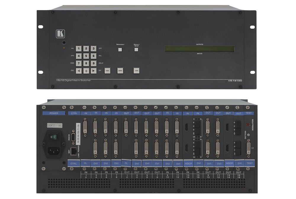 Kramer VS1616D 16x16 Modular MultiFormat Digital Matrix Switcher