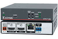 Extron's range of equipment designed to transmit AV and control signals over long distances. DTP2 brings the ability  to extend UHD at up to 60Hz with 4:4:4 chroma sampling and HDR and DTP3 does the same for 4K up to 18Gbps. Components