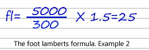 Calculating Foot Lamberts