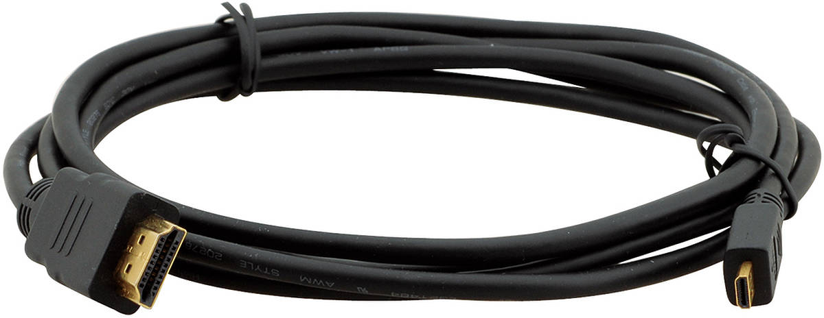 C-HM/HM/A-D-10 3.00m Kramer HDMI to Micro HDMI cable product image. Click to enlarge.
