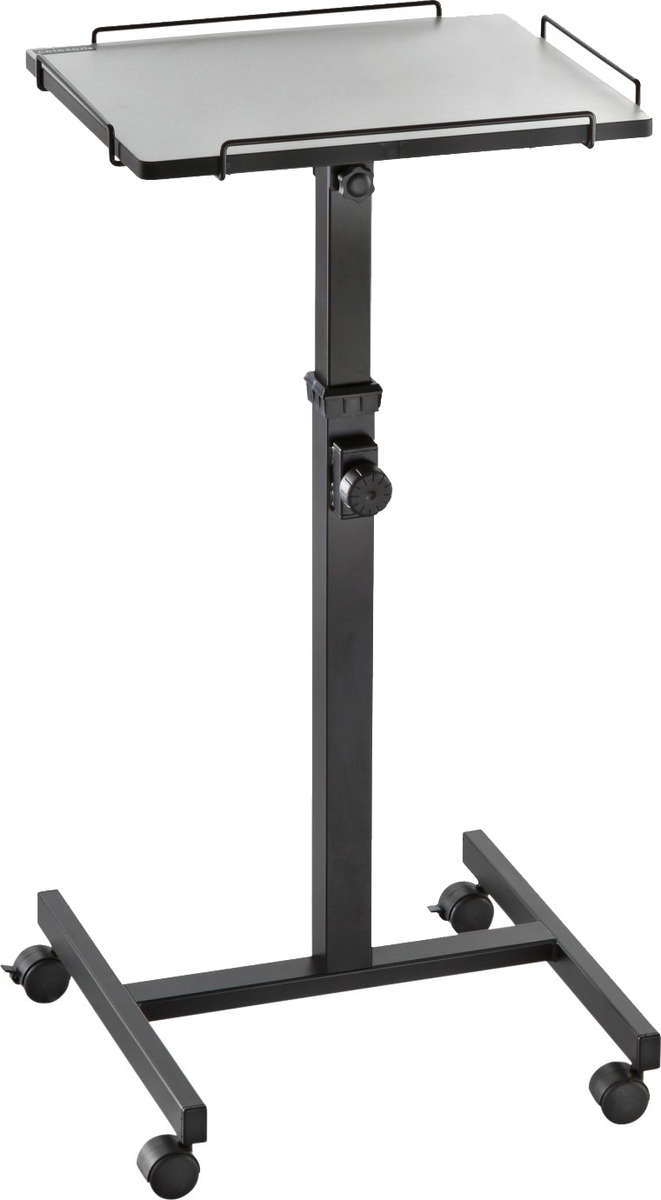 Celexon PT2000B Height adjustable projector trolley finished in black product image. Click to enlarge.