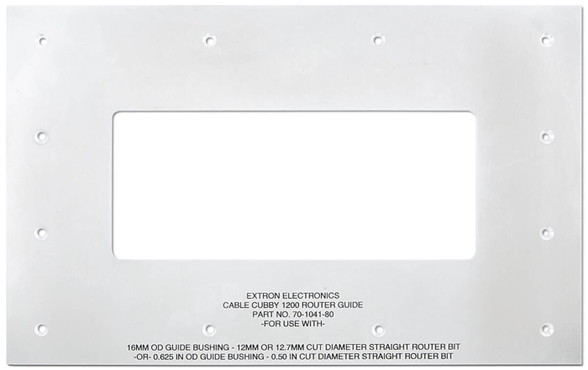 Extron Cable Cubby 1200/1200C/1202 Routing Template 70-1041-80  product image