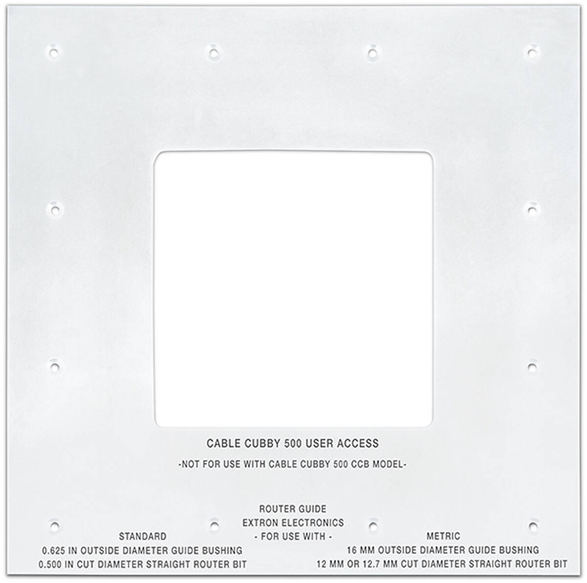 Extron Cable Cubby 500 Routing Template 70-1048-80  product image