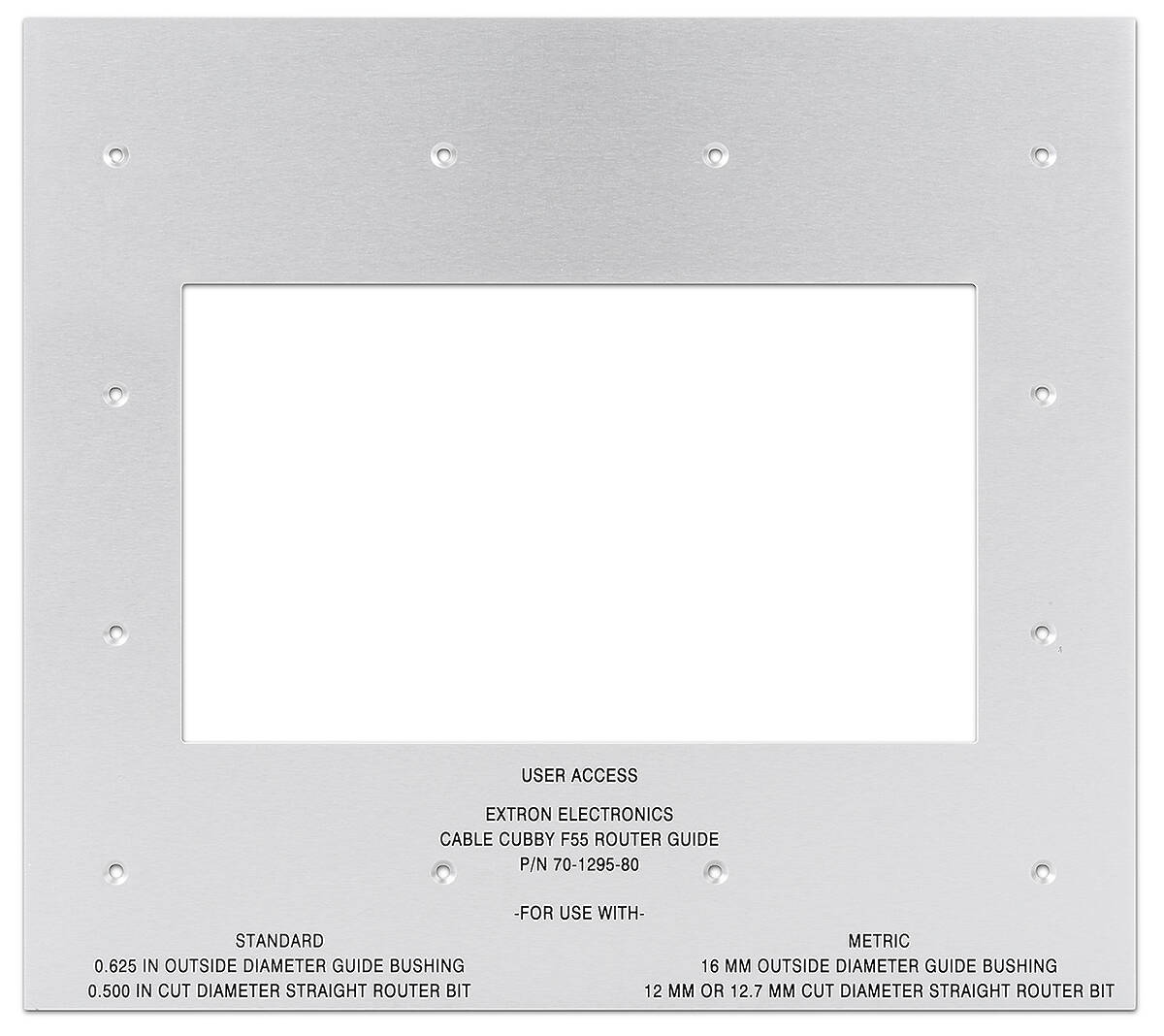 Extron Cable Cubby F55 Routing Template 70-1295-80  product image