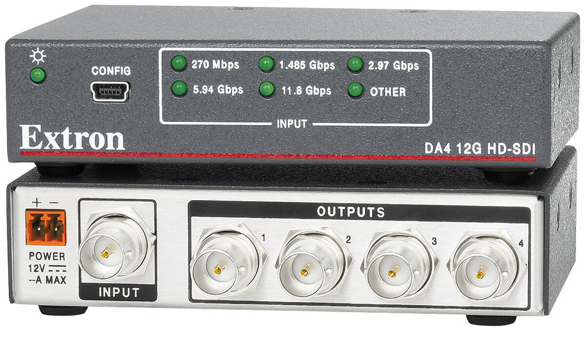 Extron DA4 12G HD-SDI 60-1674-02 product image