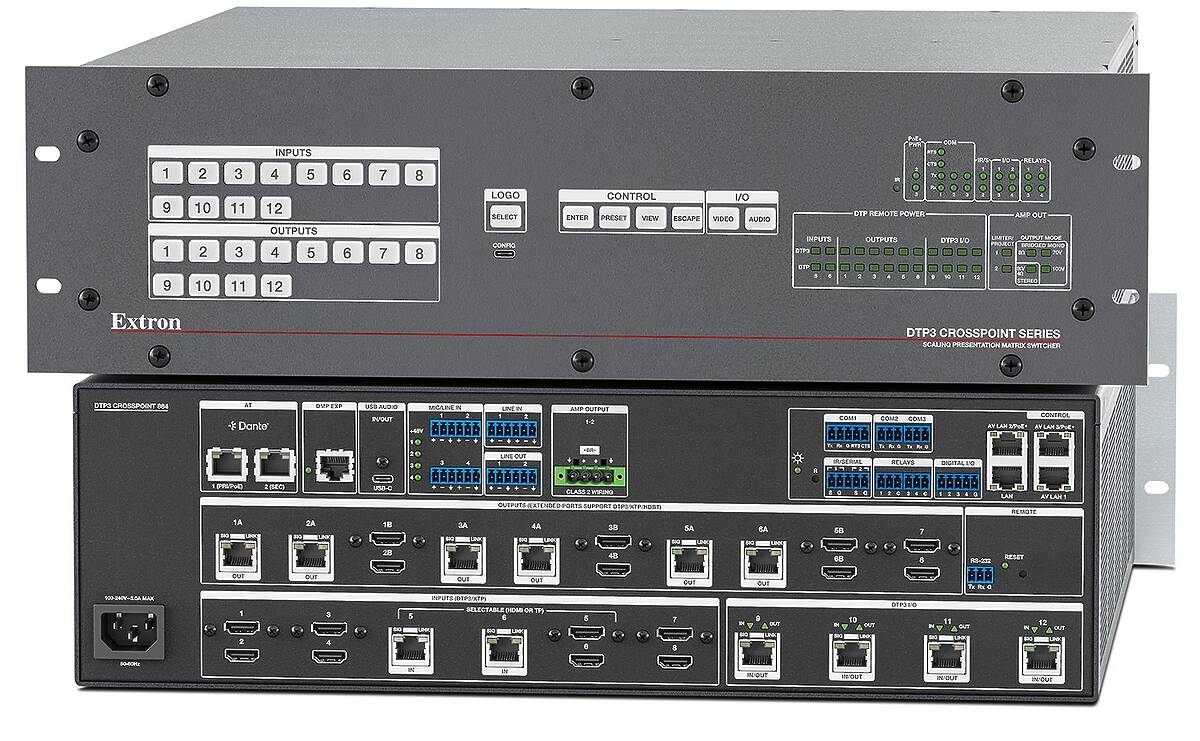Extron DTP3 CrossPoint 884 IPCP A 60-1696-12  product image