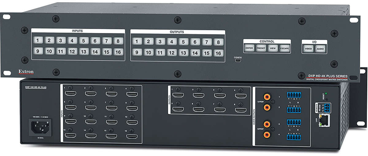 Extron DXP 168 HD 4K PLUS 60-1496-21  product image