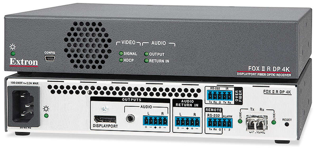 Extron FOX II R DP 4K MM 60-1462-21  product image