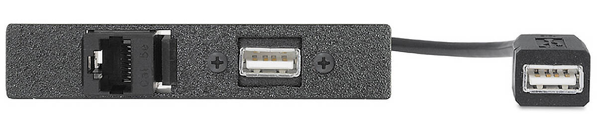 Extron One USB-A F-to-F Pigtail, One RJ-45 F-to-F Barrel 70-609-12  product image