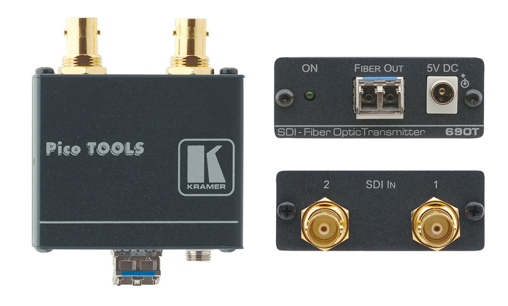 Kramer 690T 22 2Channel 3G HDSDI Fiber Optic Transmitter