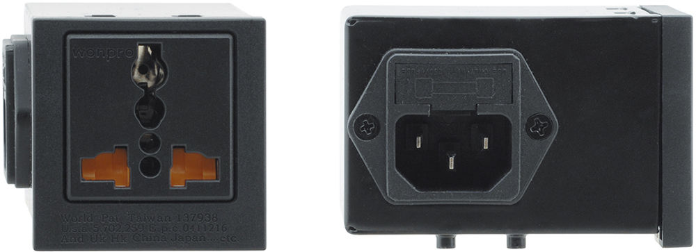 Kramer TS-201GB Single GB Power socket for TBUS-201xl &#38; TBUS-202xl product image. Click to enlarge.