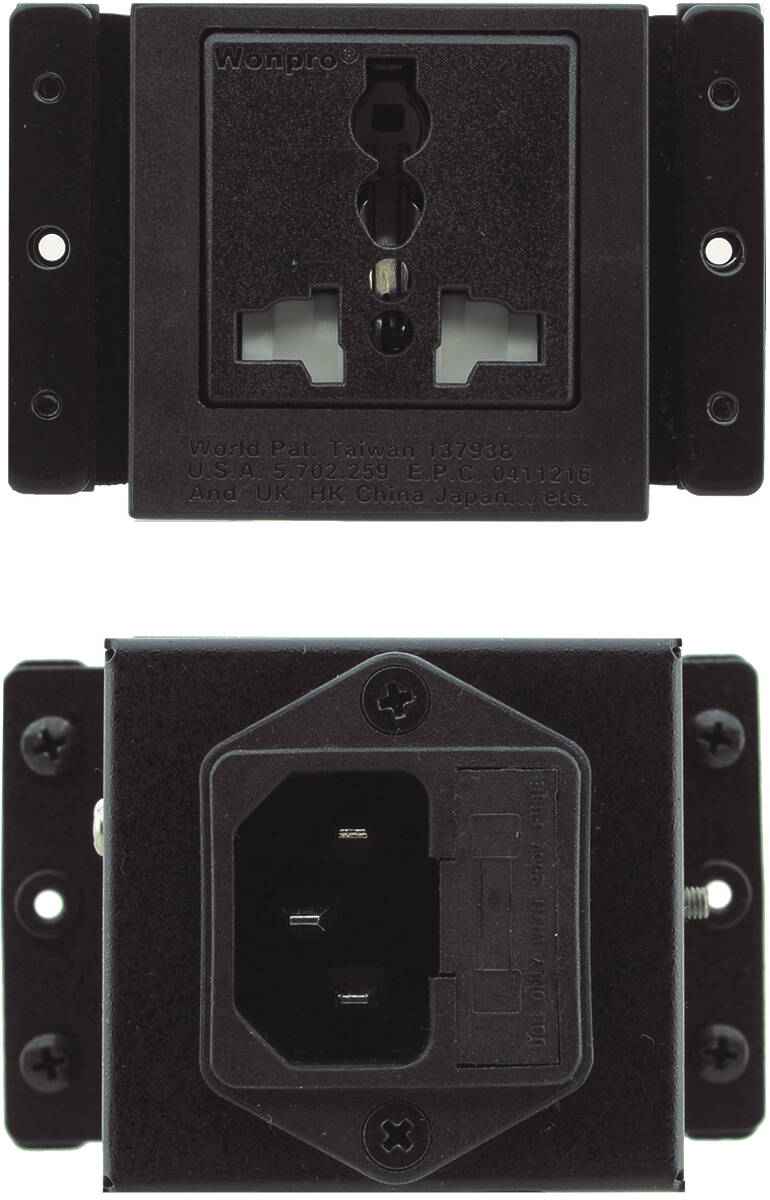 Kramer TS-21GB Single GB Power socket product image. Click to enlarge.