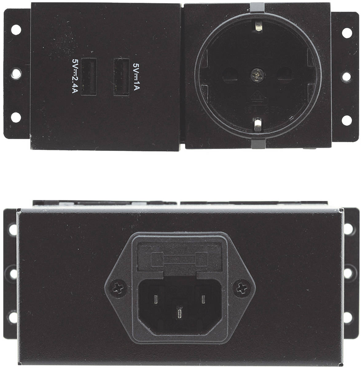 Kramer TS-UC - TBUS power socket module with 2 USB charging ports