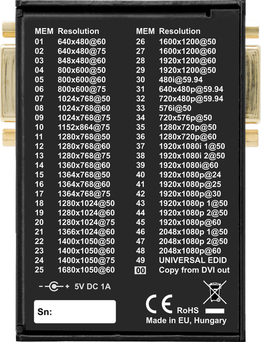 Lightware EDID Manager V4 HDCP compatible HDMI/DVI EDID Emulator and