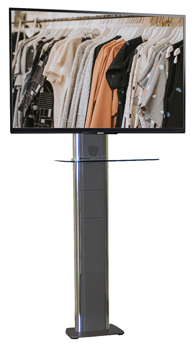 Unicol AVHW Avecta Hi Level Floor-to-wall mount for monitors from 33-70" product image. Click to enlarge.