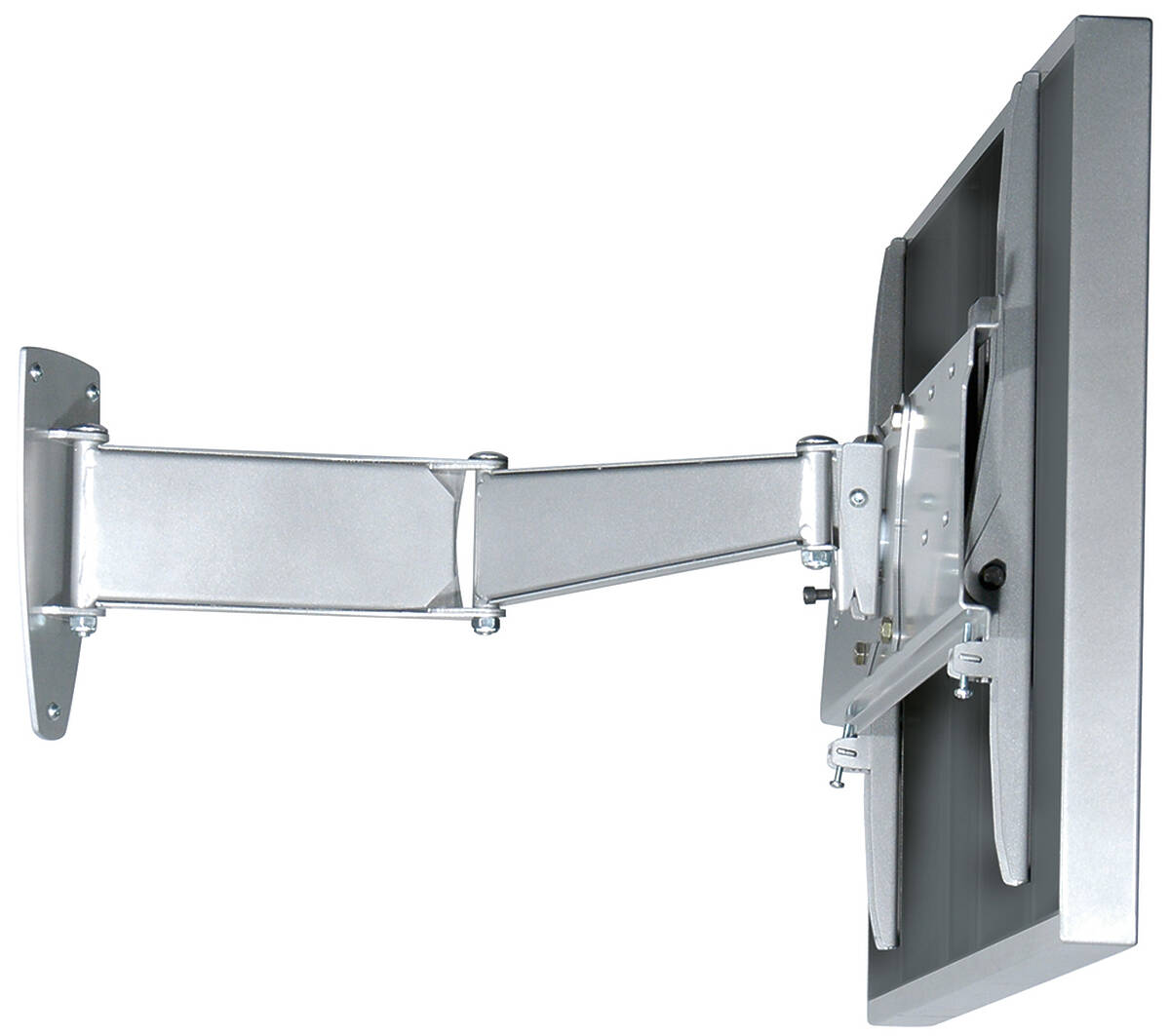 Unicol PLA1X3 Panarm Heavy Duty Dual Arm Swing-out Wall Mount for monitors 33-57" product image. Click to enlarge.