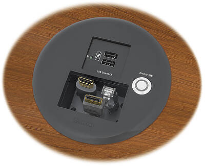 The Extron MAAP range of surface access enclosures, frames and interface modules. Components