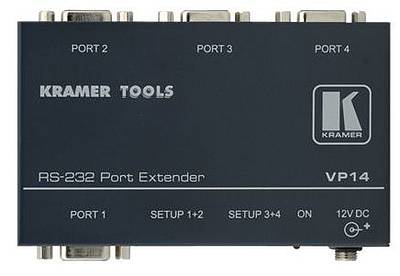 Devices to distribute RS-232 via standard or Cat5 cabling. Components