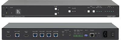 Multiple Standard digital or HDBaseT inputs to a one output or multiple mirrored outputs Components