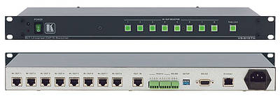 Devices for switching multiple twisted pair inputs to a single twisted pair output. Components