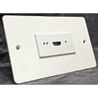 AV Plates US UK Adaptor Plate 1-Gang American J / ″Decorator″ Style to UK MK Double-Gang Adaptor Plate suitable for various Extron and Kramer products product image