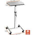 Celexon PT2000G Height adjustable projector trolley finished in grey product image