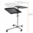 Celexon PT3010 Height adjustable twin-shelf projector tilting projection trolley finished in grey product image