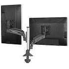 Kontour twin monitor desk mount finished in black