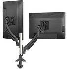 Kontour twin monitor desk mount finished in black