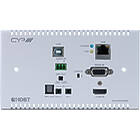 CYP PUV-2010TXWP 1:1 HDBaseT 2.0 4K HDMI / HDCP2.2 / PoH / LAN / OAR / ARC / USB / IR / RS-232 Wall Plate Transmitter Front View product image