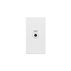 Extron Audio to CS Flex55 3.5mm Stereo Mini Jack on Captive Screw Half-size Flex55 Module in White