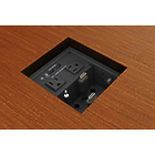 Extron Cable Cubby 650 UT Black Under-table Cable Access Enclosure for AC Connectivity, Remote Control and Power