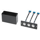 Extron CCB 30 Contact Closure Remote with Three LED Switches, Cable Cubby and AVEdge