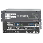 Extron DTP3 CrossPoint 884 IPCP A 8×12 / 12×8 4K/60 HDMI 2.0b / DTP3 / XTP / HDBaseT Presentation Matrix Switcher / Audio Amplifier with Reversible DTP3 I/O (6 × HDMI, 2 × configurable HDMI / DTP3 / XTP inputs; 6 × mirrored HDMI / DTP3 / HDBaseT, 2 × HDMI outputs)
