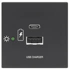 Extron Flex55 USB 411 PowerPlate Flex55 USB-C and USB-A Power module finished in black (USB-C Max 100W; USB-A Max 10W)