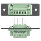 Extron One 5-pin Captive Screw Terminal to Solder Tabs MAAP Single Space 5-pin Captive Screw Terminal to Solder Tabs finished in Black
