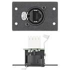 Extron One RJ-45 Female to Punch Down - CAT 5e Neutrik EtherCon MAAP Double Space One RJ-45 Female to Punch Down; CAT 5e Neutrik EtherCon finished in Black
