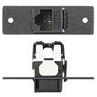 Extron One RJ-45 Female to Punch Down for CAT 6 MAAP Single Space One RJ-45 Female to Punch Down for CAT 6 finished in Black